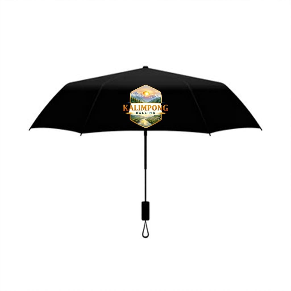 Premium Foldable Umbrella – Kalimpong Calling Edition (Windproof & Compact)